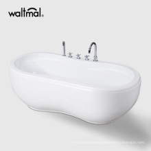 66" Cupc Double Oval Bowl Floor Standing Bath